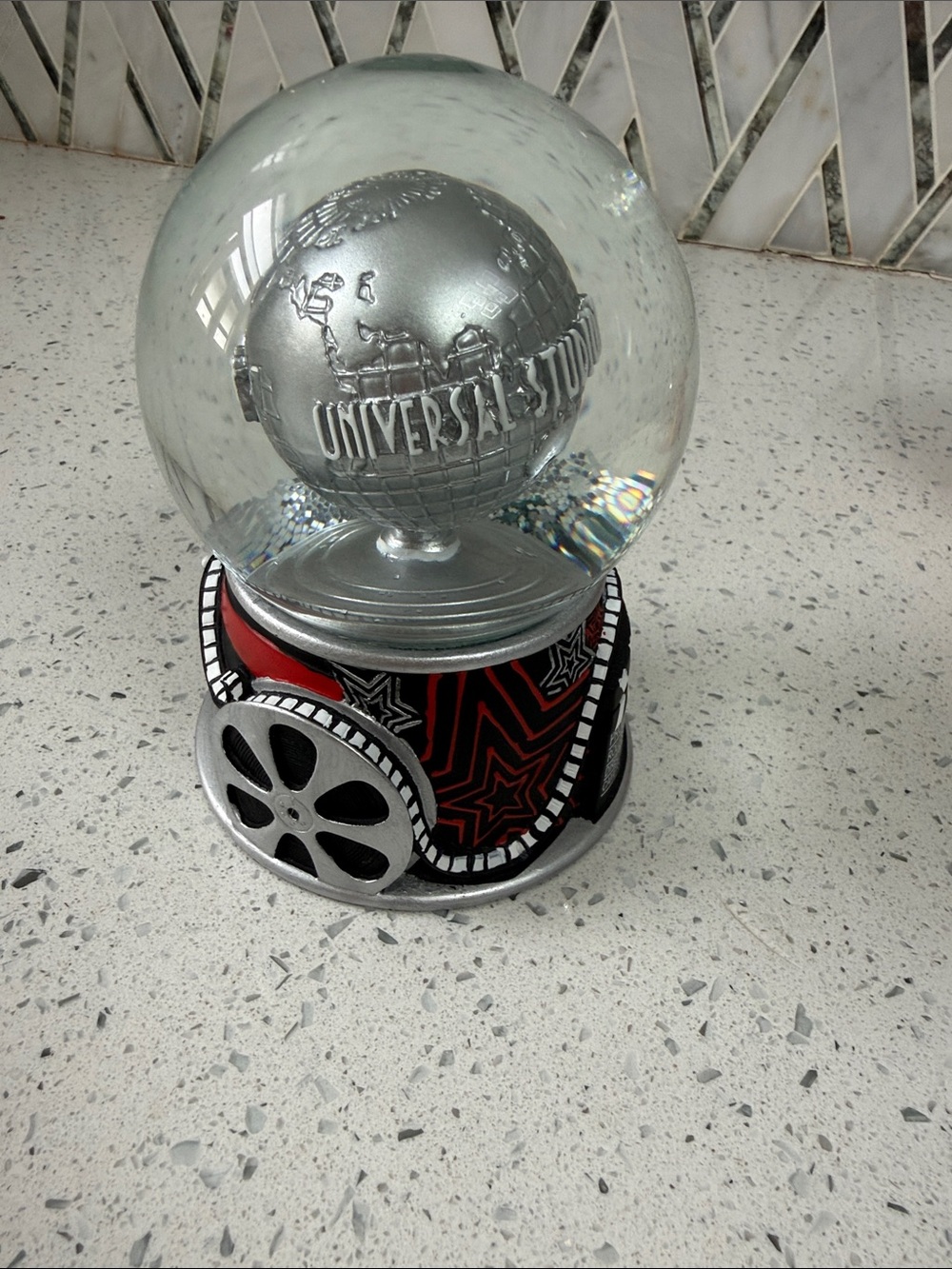Universal Black & Red Snow Globe Base - Universal Studios